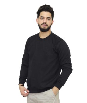 سويت شيرت ميلتون قطن,أسود