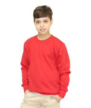 سويت شيرت ساده ميلتون قطن,أحمر